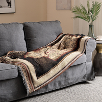Vente flash - Plaid décoratif pour la maison en polyester/coton tissé épais de luxe - Couverture d'hiver