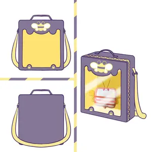 Custom Ita Bag Manufacture Cute Designer Clear Ita Bag For Custom Design Ita Backpack With Insert For Your Doll Toy