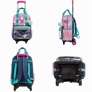 Jasminestar étudiant enfants <span class=keywords><strong>licorne</strong></span> paillettes tige de traction sac <span class=keywords><strong>à</strong></span> dos fille avec roue tige de traction roue <span class=keywords><strong>cartable</strong></span> garçon chariot sac <span class=keywords><strong>à</strong></span> dos - Product Image 2