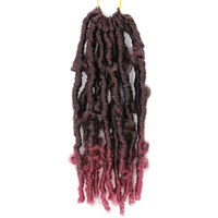 Extensions de cheveux synthétiques en gros - Locs papillon doux, dreadlocks au crochet, extensions de tresses avec boucles souples