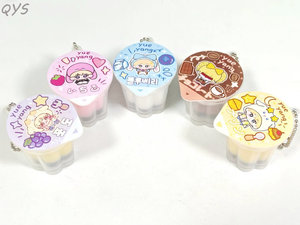 QYS Custom Resin Pudding Jelly Keychain Miniature Food Charm Soft Squeeze <b>Bag</b> Pendant <b>Key</b> <b>Ring</b> Gift - Product Image 6
