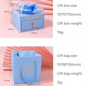 Thời Trang Đẹp Đồ Trang Sức Lưu Trữ Hộp Duy Nhất Bảo Quản Macaron Vòng Vòng Vòng Cổ Đóng Gói Hộp Đồ Trang Sức Tươi Tăng Ngăn Kéo Hộp - Product Image 3