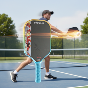 Raquette <span class=keywords><strong>de</strong></span> pickleball tendance en fibre <span class=keywords><strong>de</strong></span> carbone, noyau creux, 15 mm d'épaisseur, résistante au vent, pour ligues en plein air et joueurs avancés - Product Image 1