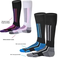 Chaussettes d'équitation professionnelles personnalisées pour femmes et hommes, absorbant la transpiration, hautes jusqu'au genou, pour l'équitation, le ski et la randonnée