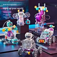 Juego de Circuitos para Experimentos Científicos de Física, Bloques de Ensamblaje Educativos de Plástico para Niños de 14+ Años, Programación Geométrica