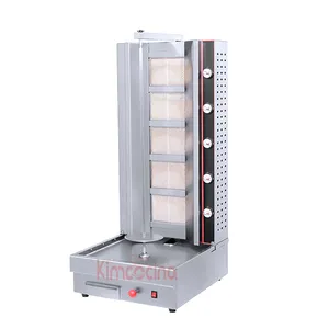 Professional Hot Sale Heavy Duty Middle East 5-Burner Ajustable Gas Shawarma Machine
