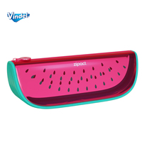 Étui à crayons transparent personnalisé imperméable à fermeture éclair pour étudiants, fruits, étudiants, grand étui à crayons pour enfants, adultes