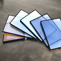 Verre teinté isolant trempé en aluminium de 6 mm + 12A + 6 mm, gris foncé, pour mur-rideau extérieur, décoration de salle de bain, énergie industrielle