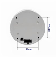 Venta de fábrica, carcasa de cámara de seguridad hemisférica de Metal fundido a presión a prueba de agua con carcasa de cámara domo de montaje de 3 ejes