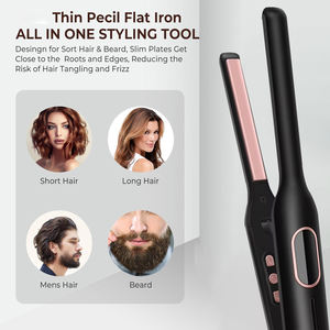 <span class=keywords><strong>Mini</strong></span> Lisseur Crayon <span class=keywords><strong>pour</strong></span> Femme Lisseur et Boucleur Portable 2 en 1 <span class=keywords><strong>pour</strong></span> Cheveux Courts et Barbe - Product Image 2