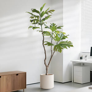 Arbre à <span class=keywords><strong>pain</strong></span> artificiel en plastique réaliste au toucher naturel, <span class=keywords><strong>de</strong></span> haute qualité, pour la décoration intérieure et extérieure du jardin - Product Image 2