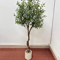 Décoration d'arbre vert artificiel pour la maison, plantes en pot artificielles pour le salon, ornements élégants pour la table à manger