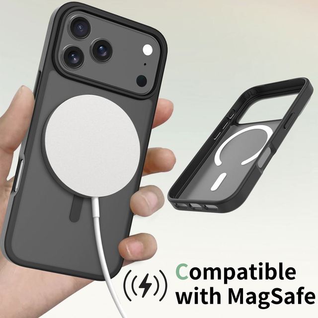 Applicable to Iphone17 Phone case Magnetic Matte Skin Feeling Two-in-one E Drop-resistant Promax Protective case