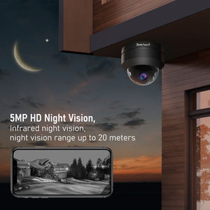 JideTech 5X 5MP 20FPS IP Dome Sem Fio PTZ POE Câmera de Segurança Indoor Ao Ar Livre Uso Visão Noturna CMOS IP66 Cartão SD Suporte RTMP - Product Image 5