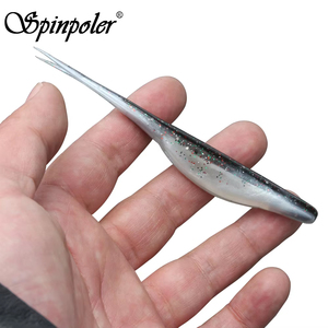 Señuelo de Pesca Spinpoler, Jerkbait de Cola Dividida, Minnow Suave, Jerkbait de Lanzamiento, Shad de Plástico, Swimbait para Lubina, Trucha y Pesca en Agua Salada - Product Image 2