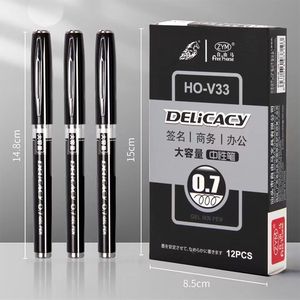 Stylo Signature Free Horse Executive à Pointe en Tungstène 0,7 mm, Encre <span class=keywords><strong>Gel</strong></span>, Utilisation Professionnelle, Promotionnel, Corps Rechargeable, Plastique Noir Élégant - Product Image 1