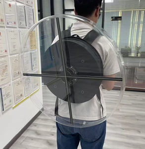 65cm sac à dos 3D hologramme Led ventilateur Portable 3D holographique publicité Machine marche publicité sac à dos avec batterie - Product Image 3