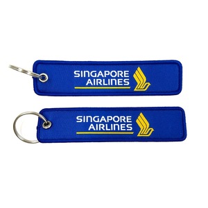 Porte-clés en tissu tissé Cessna Jet Tag en gros - Product Image 2