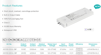 Alimentation électrique de classe 2, protection contre les courts-circuits en plastique, 150W, étanche IP20, 12V/24V DC, 120-277VAC, driver LED pour éclairage de miroir