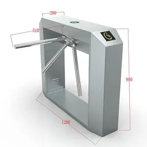 Supermarket securely access control turnstile face recognition manual/semi-automatic/automatic security tripod turnstile gate