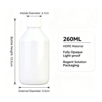 Bouteille de stockage HDPE grande capacité 500 ml avec couvercle à vis blanc, emballage multi-usage pour liquides ménagers, produits chimiques et cosmétiques