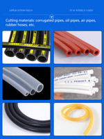 Machine de découpe automatique de bande de scellement de type courroie Huazhixin OD 20 mm 500 W pour profilés en silicone, PVC et PE