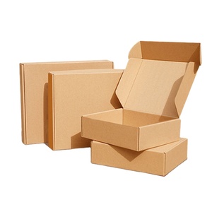 Cổ Phiếu Sẵn Sàng Tái Chế Hộp Sóng Phẳng Gói Nâu Sóng Hộp Thư Vận Chuyển Hộp Nhỏ Cho Bao Bì - Product Image 1