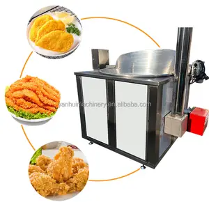 Kommerzielle Gasheizung Typ Bench top Deep Round Pot Fryer Maschine für Restaurant