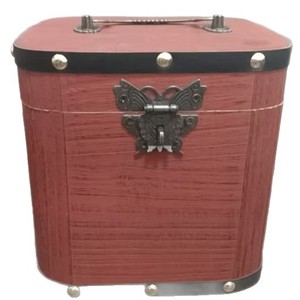 Tirelire rétro en bois avec serrure et clé, en pin, en forme de boîte, cadeau pour enfants de 8 à 13 ans - Product Image 4