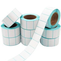 Rouleau d'étiquettes thermiques imperméables 2x1 pouce, papier adhésif 50x25 58x40, autocollants personnalisables imprimables pour emballages de détail