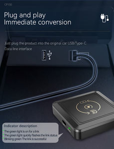 กล่อง Carplay AI สำหรับสตรีมวิดีโอในรถยนต์ รองรับเฉพาะรถยนต์รุ่นดั้งเดิมที่มีระบบ Carplay แบบใช้สาย - Product Image 3