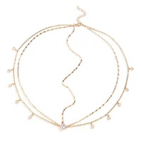 Accessoires de cheveux couleur or pour la photographie de voyage avec diamants scintillants, perles ondulées et chaîne de cheveux ornée de diamants étincelants