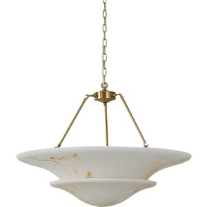 French Style Marble Look <b>Chandelier</b> 60cm 80cm LED Round Multi Head Pendant <b>Light</b> For Living Room Hallway Study - Product Image 5