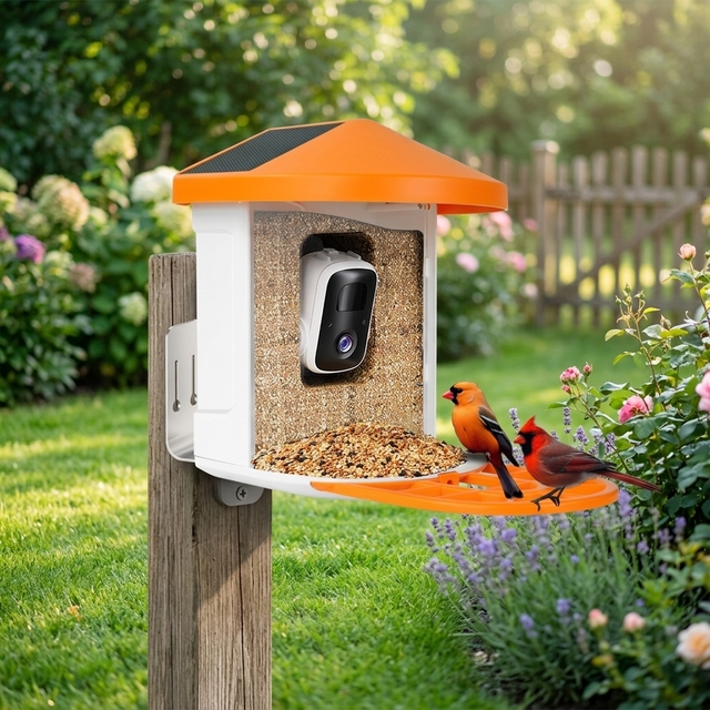 Sailup Smart WiFi Bird Feeder Camera APP Control AI Recognition Night Vision Waterproof Remote Control 5200mAh Battery