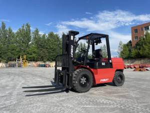 Электрический вилочный погрузчик HELI 5Т, высота подъема 3м, на аккумуляторе, 4x4, для склада - Product Image 1