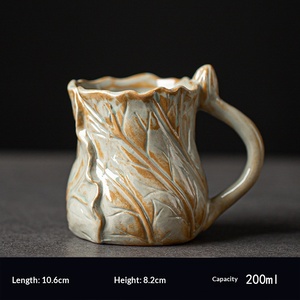 Tazas de Café de Cerámica Vintage al por Mayor con Alta Calidad Estética y Diseño Creativo Pintado a Mano - Product Image 6