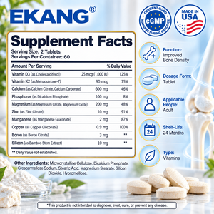 Hecho en EE. UU. Tabletas de Suplemento Dietético Multivitamínico para el Soporte Óseo con Vitaminas y Minerales Esenciales, 120 Tabletas - Product Image 2