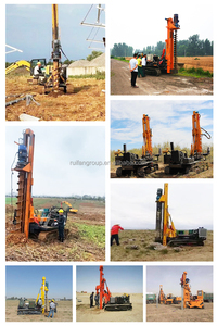 Pilote électrique de pile de vis au sol photovoltaïque à chenilles Js monté sur <span class=keywords><strong>tracteur</strong></span> portable - Product Image 4