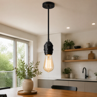 Support de lampe E27, étanchéité IP44, prise noire universelle, base extérieure, 15cm, type à vis, résistant à la chaleur, résistant aux hautes températures