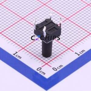 TS-1095-A145B3-D1 Tactile Switch Through hole-4P,6x6mm Switch Single Pole Single Throw Round Button 2.5N Through Hole - Product Image 2