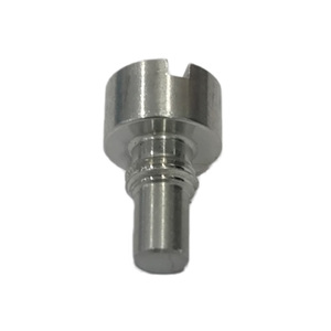 Goupille de centrage à tête fendue sur mesure avec section filetée, usinée avec précision par CNC, pour l'assemblage de machines - Product Image 1
