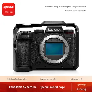 Jaula Ligera para Cámara Lumix <span class=keywords><strong>S5</strong></span>, Jaula Completa de Aleación de Aluminio de Liberación Rápida, Protección Anticaídas para Fotografía - Product Image 3