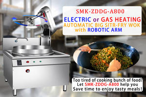 กระทะผัดเหล็กสแตนเลสแบบอัตโนมัติแขนหุ่นยนต์เครื่องทำความร้อนไฟฟ้าติดตั้งง่ายสำหรับร้านอาหารเชิงพาณิชย์อุปกรณ์ครัว - Product Image 2