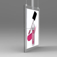Écran publicitaire double face horizontal de 55 pouces, lecteur publicitaire de haute qualité, écran LCD double écran pour banque