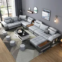 Modern Luxury Sectional Sofa Bed Set, Black, Pink, Green