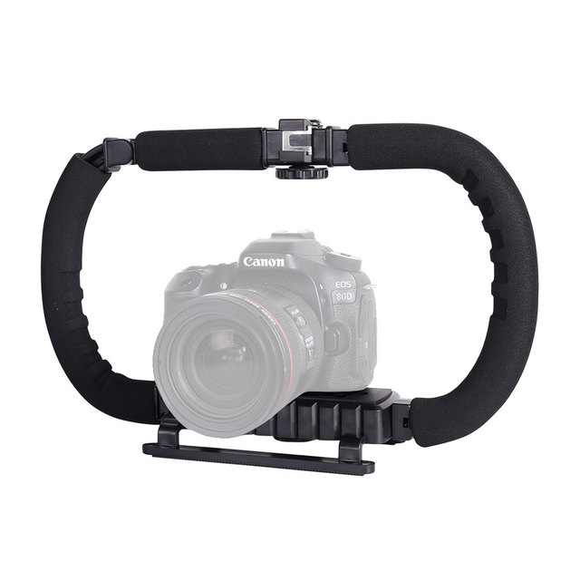 Kaliou  H047 Hight Quality Photographic Equipment Folding U-shape Portable DV Stabilizer for DSLR Camera and Smartphone Mobile