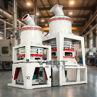 Ligne de production de micropoudre HGM125 : Concasseur à marteaux intégré, élévateur, trémie, filtre à impulsions – Solution complète de broyage