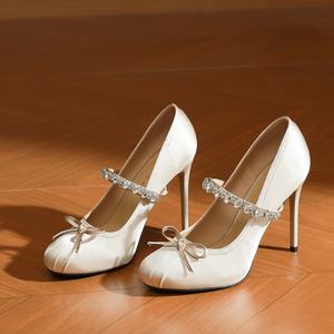 Escarpins en cuir nude à bout pointu pour femme, talon de 10 cm, parfaits pour les soirées, les bureaux, les mariages, les occasions formelles, l'été, intemporels - Product Image 3