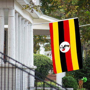 Drapeau de l'Ouganda 3x5 pieds en polyester 68D/100D, impression numérique personnalisable, anti-plis, livraison rapide d'un fournisseur fiable – Vente en gros - Product Image 4
