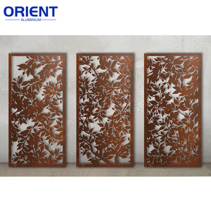 Panel de pantalla de <span class=keywords><strong>metal</strong></span> grabado con partición decorativa cortada con láser personalizada, panel de pantalla de aluminio para restaurante o partición de hotel - Product Image 2